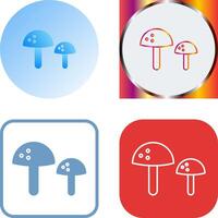 Mushrooms Icon Design vector