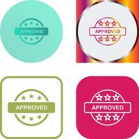 Approved Icon Design vector