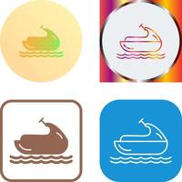 Jet Ski Icon Design vector