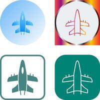 Military Plane Icon Design vector