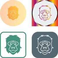 Gorilla Icon Design vector