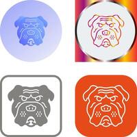 Bulldog Icon Design vector