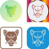Black Panther Icon Design vector