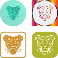 Cheetah Icon Design vector