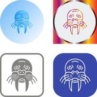 Walrus Icon Design vector