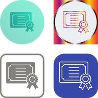 Certificate Icon Design vector