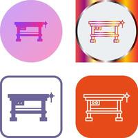 Work Bench Icon Design vector