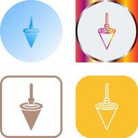 Plumb Bob Icon Design vector