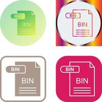 BIN Icon Design vector