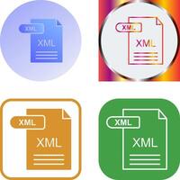 xml icono diseño vector