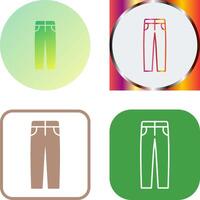 Men's Pants Icon Design vector