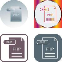 PHP Icon Design vector
