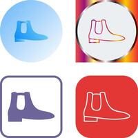 Men's Boots Icon Design vector