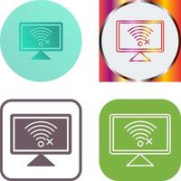 Disconnected Network Icon Design vector