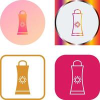 Sunblock Cream Icon Design vector