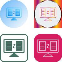 File Sharing Icon Design vector