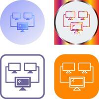 Connected Systems Icon Design vector