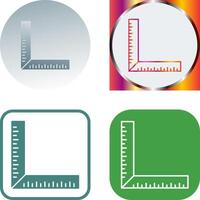 square Ruler Icon Design vector