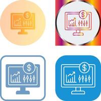 Stock Market Icon Design vector