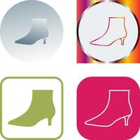 Boots with Heels Icon Design vector