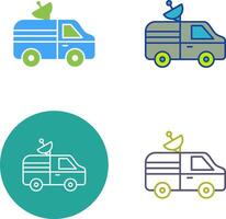 News Van Icon Design vector