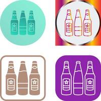 Beer Bottles Icon Design vector