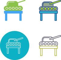 Tank Exhibit Icon Design vector