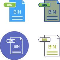 BIN Icon Design vector