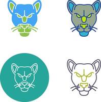 Black Panther Icon Design vector