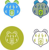 Polar Bear Icon Design vector