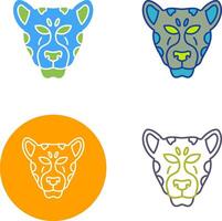 leopard Icon Design vector