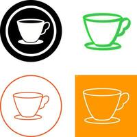 Tea Cup Icon Design vector