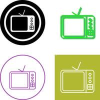 televisión conjunto icono diseño vector