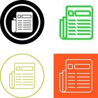 News Paper Icon Design vector