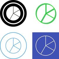 diseño de icono de gráfico circular vector