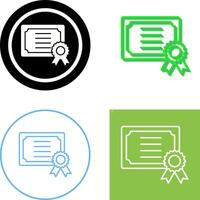 Certificate Icon Design vector