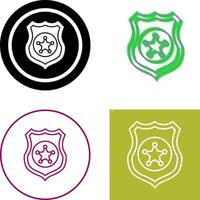 Police shield Icon Design vector