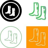 jardinería botas icono diseño vector