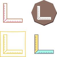 square Ruler Icon Design vector