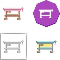 Work Bench Icon Design vector