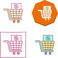 Shopping Tax Icon Design vector