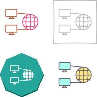 Internet Connectivity Icon Design vector