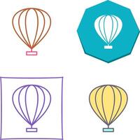 Hot Air Balloon Icon Design vector