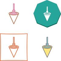 Plumb Bob Icon Design vector