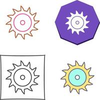 Saw Blade Icon Design vector