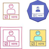 Candidate Banner Icon Design vector