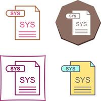 sys icono diseño vector