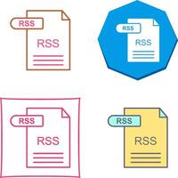 diseño de icono de rss vector