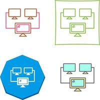 Connected Systems Icon Design vector