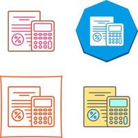 Tax Icon Design vector